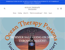 Tablet Screenshot of oceantherapypotions.com